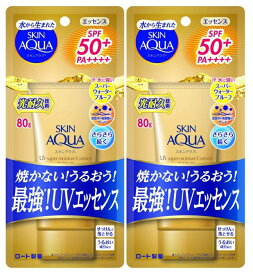 【×2本セット送料込】ロート製薬 スキンアクア スーパーモイスチャー エッセンス ゴールド 80g
