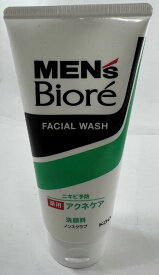 花王 メンズビオレ 薬用アクネケア洗顔 130g 1個　男性用洗顔料 医薬部外品(4901301286833)