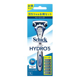 【送料込】 シック・ジャパン schick シック ハイドロ5 ベーシック コンボパック (ホルダー(刃付き)+替刃4コ) カミソリ 1個