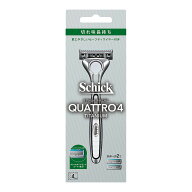 【送料込】 シック・ジャパン Schick シック クアトロ4チタニウム ホルダー 刃付き+替刃1コ 1個