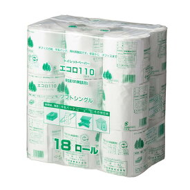 【送料込・まとめ買い×3個セット】泉製紙 エコロ 18ロール シングル 110メートル巻 107幅