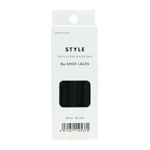 �y�������E�܂Ƃߔ���×10�Z�b�g�z�R�����u�X SNEAKER CARE Re-SHOE LACES 100�Z���` �u���b�N 1���� 2�{���� �C�Ђ�