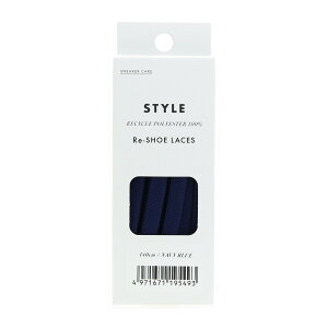 �y�������E�܂Ƃߔ���×10�Z�b�g�z�R�����u�X SNEAKER CARE Re-SHOE LACES 140�Z���` �l�C�r�[�u���[ 1���� 2�{���� �C�Ђ�