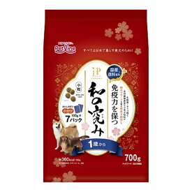 【送料込・まとめ買い×6個セット】ペットライン JPスタイル 和の究み 小粒 1歳から 700g