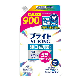 〔 期間限定特価 〕 ライオン LION ブライト STRONG 漂白&抗菌ジェル つめかえ用 900ml 酸素系液体漂白剤 洗濯用 【AL2405-lion】