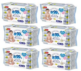 【×6パックセット送料込】レック 水99% おしりふき 80枚×3個入 あかちゃんのおしり拭き