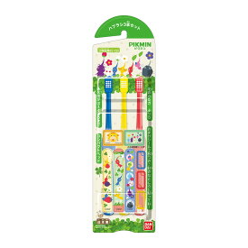 【配送おまかせ】バンダイ こどもハブラシ PIKMIN ピクミン 3本セット 小学生用 6才-12才 1個