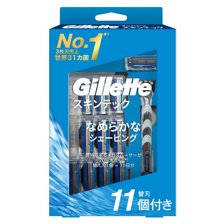 楽天市場】P&G ジレット マッハシン スキンテック 10B ホルダー付き 替 