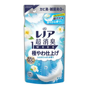 【送料込・まとめ買い×6個セット】P&G レノア 超消臭1WEEK 極やわ仕上げ ふんわりシャボンの香り つめかえ用 340mL 柔軟剤