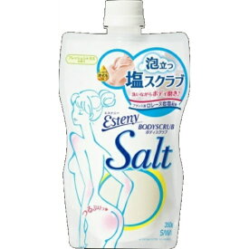 【送料無料・まとめ買い4個セット】常盤薬品 サナ エステニー ボディスクラブ Salt 350g (ふわふわ泡立つ塩スクラブ)