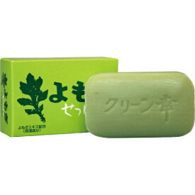 【送料無料・まとめ買い4個セット】地の塩社 よもぎせっけん ( 内容量:98G ) ( ちのしお 固形石鹸 )