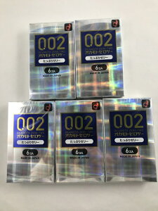 【×5個 配送おまかせ送料込】オカモトゼロツー たっぷりゼリー 0.02コンドーム 6個入(4547691788283)スキン 避妊具