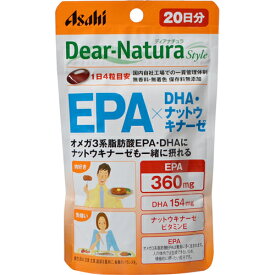 【スプリングセール】アサヒグループ食品 ディアナチュラスタイル EPA×DHA・ナットウキナーゼ 80粒