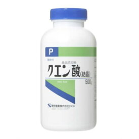 【×10個セット送料無料】【健栄製薬】ケンエー クエン酸(結晶)P 500g