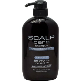 【送料込・まとめ買い×4個セット】コスメステーション スカルプケア 薬用 シャンプー 600ML