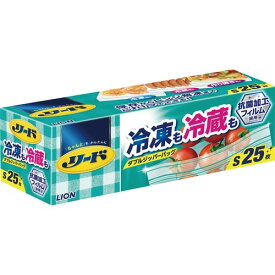 【送料込・まとめ買い×6個セット】ライオン リード 冷凍も冷蔵も 新鮮保存バッグ S 25枚入