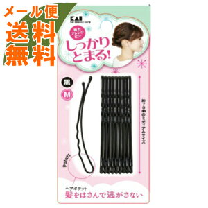 【×4個 配送おまかせ送料込】KQ3121 強力アレンジピン M 黒 しっかりとまる(4901601303964)