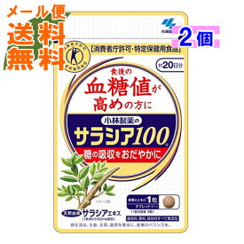 【×2個 メール便送料無料】【小林製薬】小林製薬のサラシア100 60粒入