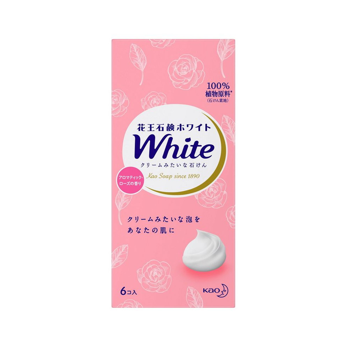 花王 石鹸 ホワイト アロマティックローズの香り 普通サイズ 6個入 | ケンコウlife