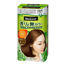 【送料込・まとめ買い×6個セット】花王 ブローネ 香りと艶カラークリーム 4 ライトブラウン 80g