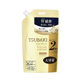 【送料込・まとめ買い×9個セット】ファイントゥデイ TSUBAKI ツバキ プレミアムボリューム＆リペア シャンプー つめかえ用 大容量 660ml