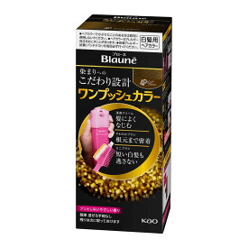 【サマーセール】花王 ブローネ ワンプッシュカラー 4P ピュアブラウン 80g