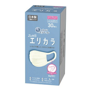 【送料込・まとめ買い×6個セット】大王製紙 ハイパーブロックマスク エリカラ ナチュラルホワイト 30枚 ふつうサイズ ※新旧商品が混在する恐れがあります(商品名が異なる場合がありま