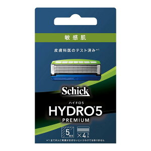 【配送おまかせ】シック Schick ハイドロ5 プレミアム 敏感肌 替刃(4コ入) 1個 ◆送料無料◆
