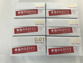 【×6個セットメール便送料込】サガミ オリジナル 0.01 5個入スキン 避妊具 コンドーム