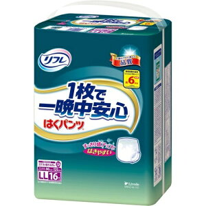 【送料込み】リブドゥ リフレ はくパンツ 1枚で一晩中安心 LL 16枚入 介護用おむつパンツタイプ/4904585029912/