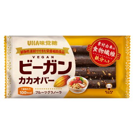 【×2個セットメール便送料込】UHA味覚糖 ビーガンカカオバー フルーツグラノーラ 1個入　カラダにやさしい植物性100%のナチュラルフード 4902750910812