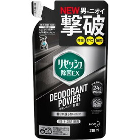 【サマーセール】花王 リセッシュ 除菌EX デオドラントパワー 香りが残らないタイプ つめかえ用 310ml