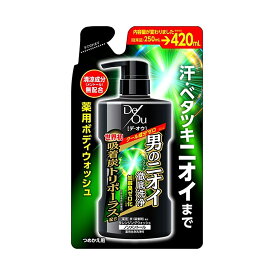 【送料無料・まとめ買い×6個セット】ロート製薬 デ・オウ 薬用 クレンジングウォッシュ ノンメントール つめかえ用 420ml