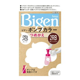 【スプリングセール】ホーユー hoyu ビゲン Bigen ポンプカラー 泡タイプ つめかえ 2RB 明るいリッチブラウン 50ml + 50ml + 5ml 白髪用