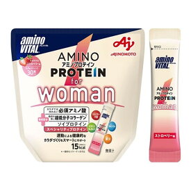 【送料込・まとめ買い×6個セット】味の素 アミノバイタル アミノプロテイン for woman 30本入 114g