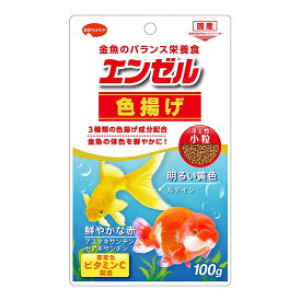 【送料込・まとめ買い×8個セット】日本ペットフード エンゼル 色揚げ 100g 金魚のバランス栄養食