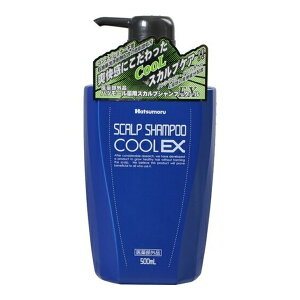 【送料込・まとめ買い×4個セット】田村治照堂 ハツモール 薬用 スカルプシャンプー クールEX 500ml 医薬部外品
