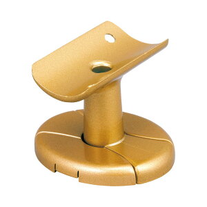 【送料込・まとめ買い×4個セット】マツ六 BAUHAUS セレクト φ32 ブラケット 縦型 カバー付 040-1331 ゴールド BE-05G