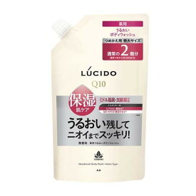 【送料込・まとめ買い×4個セット】マンダム ルシード 薬用 デオドラント ボディウォッシュ うるおいタイプ つめかえ用 760mL ボディソープ