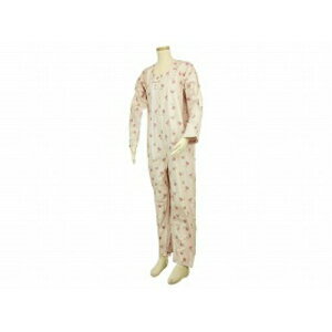 幸和製作所 テイコブ エコノミー上下続き服花柄クリーム L