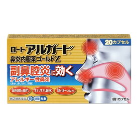 【メール便送料込】【第(2)類医薬品】ロート製薬 ロート アルガード 鼻炎内服薬 ゴールドZ 20カプセル入 副鼻腔炎に効く アレルギー性鼻炎に※セルフメディケーション税制対象(4987241156849)