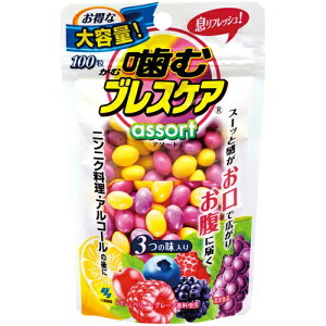 小林製薬 噛むブレスケア アソート パウチ 100粒 お徳用サイズ ( 口臭・エチケット・臭い対策 )