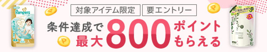 最大800ポイントもらえる