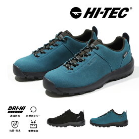 【11/14 10:00-11/16 23:59 10%OFFクーポン】ハイテック HI-TEC メンズ レディース ユニセックス アウトドア スニーカー HT HK047 AORAKI CLASSIC LO WP アオラギ クラシック ロー ターコイズ ブラック 透湿防水 抗菌防臭 黒