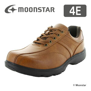 ムーンスター メンズ ウォーキング シューズ MS RP005 キャメル moonstar 幅広 4E 防水 ファスナー付 抗菌防臭 父の日 梅雨
