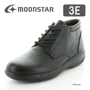 【10/24 20:00-10/27 9:59 10%OFFクーポン】ムーンスター メンズ ブーツ SPH8962WSR ブラック moonstar 3E 防滑底 スぺラン 透湿防水 黒 父の日 梅雨