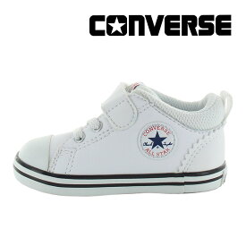 コンバース CONVERSE 【2024年春新作】 子供靴 ベビーシューズ ミニ オールスター N V-1 ホワイト 白