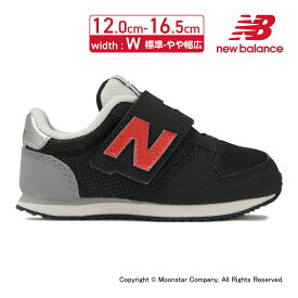 【4/25限定！抽選で最大100％Pバック】ニューバランス new balance 【2023年秋新作】 子供靴 ベビーシューズ NB IZ420MJD W ブラック/レッド 黒