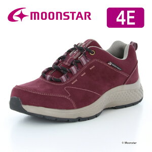 【10/24 20:00-10/27 9:59 10%OFFクーポン】ムーンスター moonstar レディース ウォーキング スニーカー SPLT L172 パープル 22-25cm 幅広 4E 防水 抗菌防臭 梅雨 母の日 敬老の日 ワイド設計 つま先ゆったり