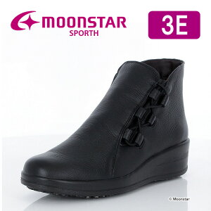 ムーンスター スポルス レディース コンフォート シューズ SP9032 ベージュコンビ moonstar 幅広 4E 撥水加工 ゴア付 国産 日本製 おしゃれ 母の日